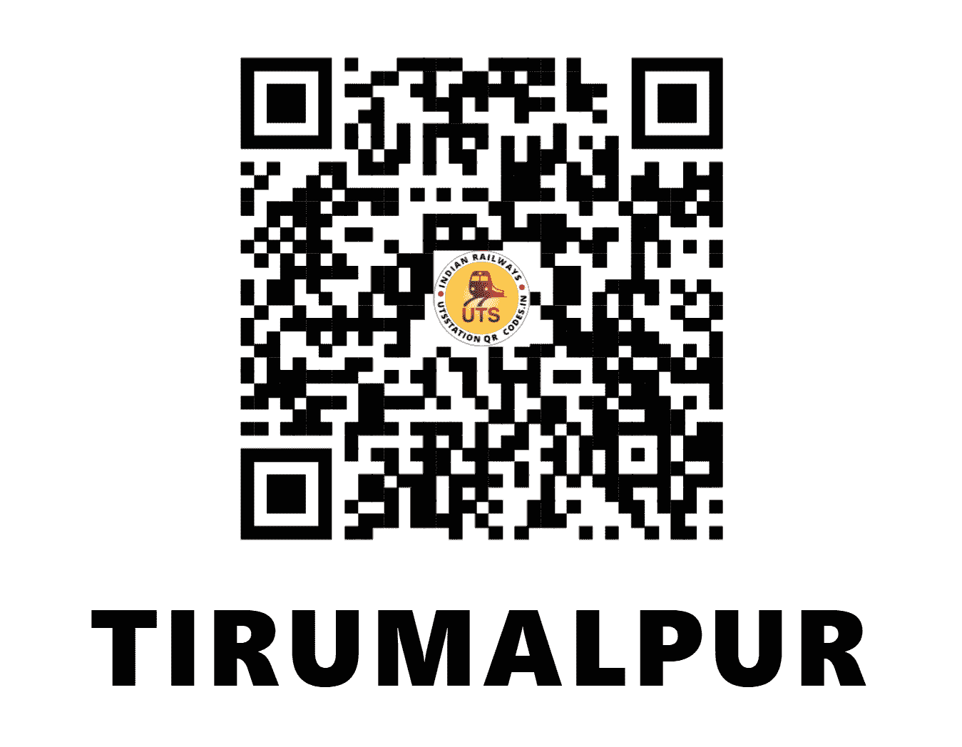 UTS QR Code for TIRUMALPUR - TMLP - SR (TAMIL NADU)